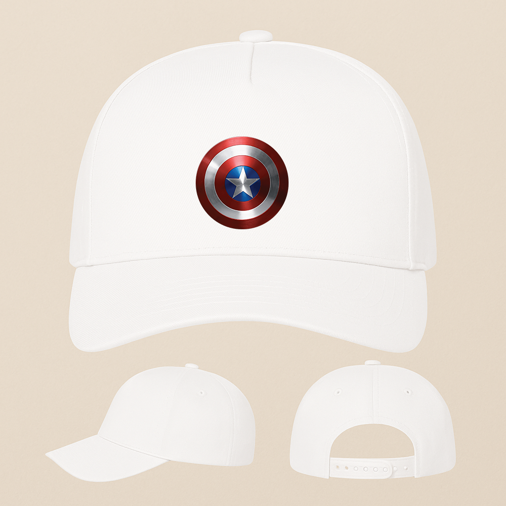 Captain America Five Panel Twill Snapback Cap