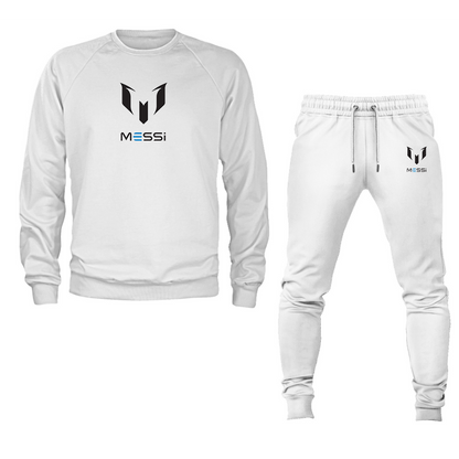 Men's Lionel Messi Air Messi Soccer Logo Crewneck Sweatshirt Joggers Suit