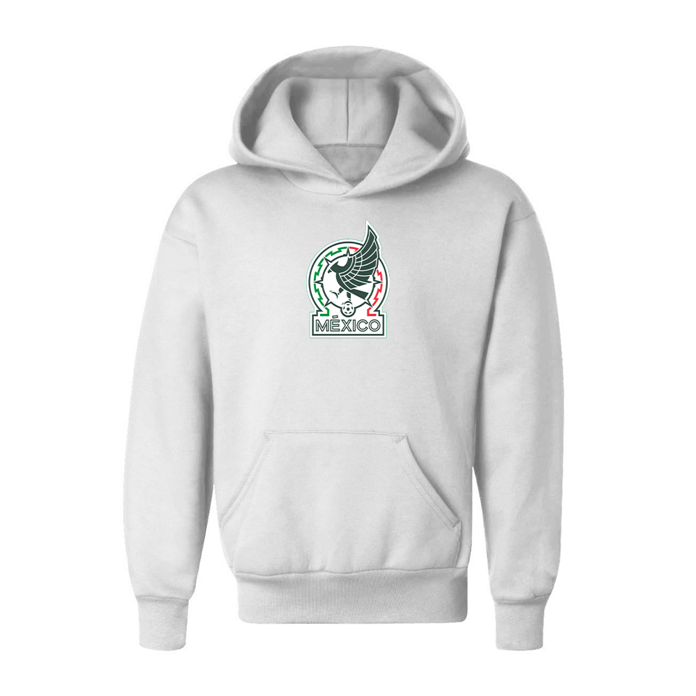 Youth Kids Mexico Soccer Pullover Hoodie