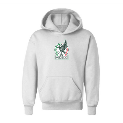 Youth Kids Mexico Soccer Pullover Hoodie