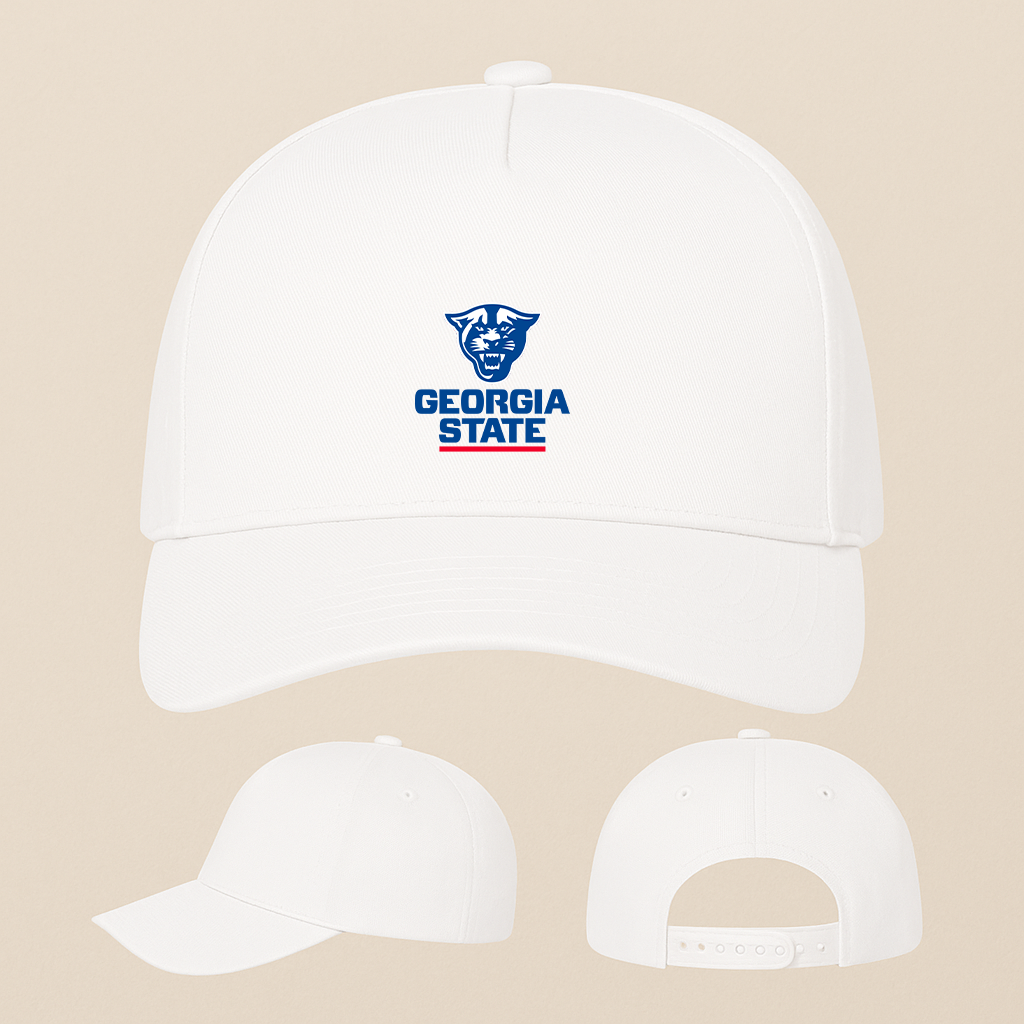George Georgia State Panthers Logo Five Panel Twill Snapback Cap