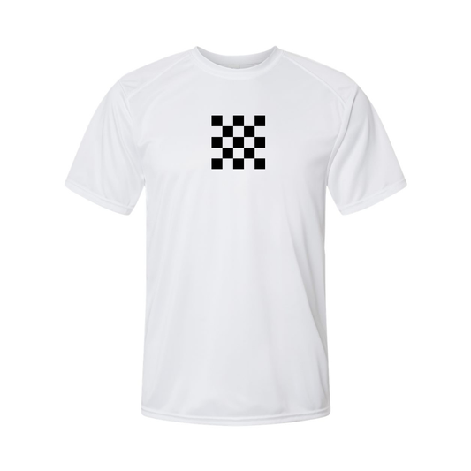 Men's Checker Motors Corporation Logo Polyester T-Shirt