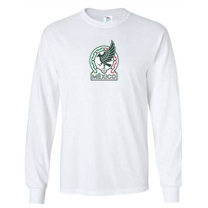Men’s Mexico Soccer Long Sleeve T-Shirt