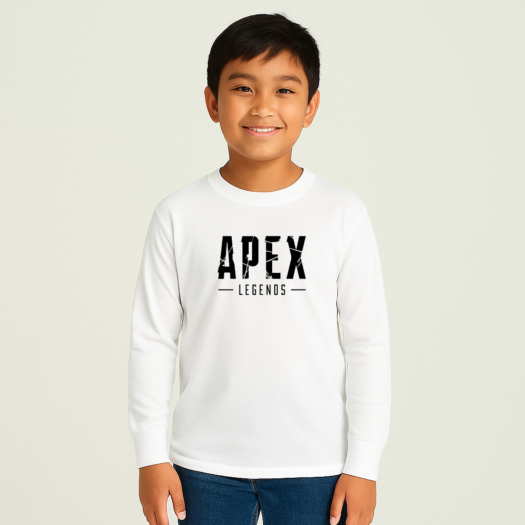 Youth Kids Apex Legends Game Long Sleeve T-Shirt