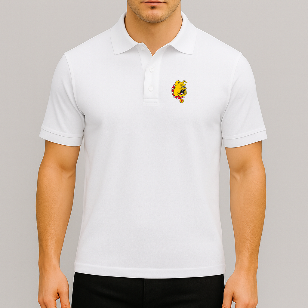 Men's Ferris State Bulldogs Logo Dry Blend Polo