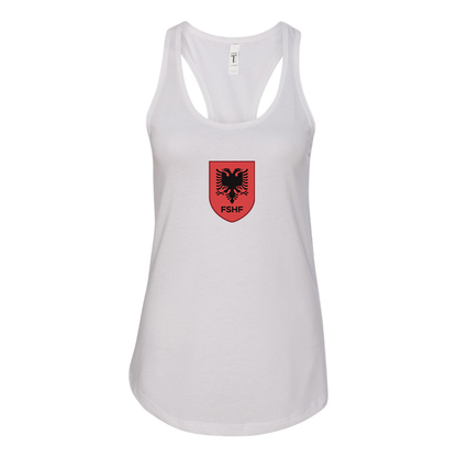 Women's Albania National Soccer Team Racerback Tank Top