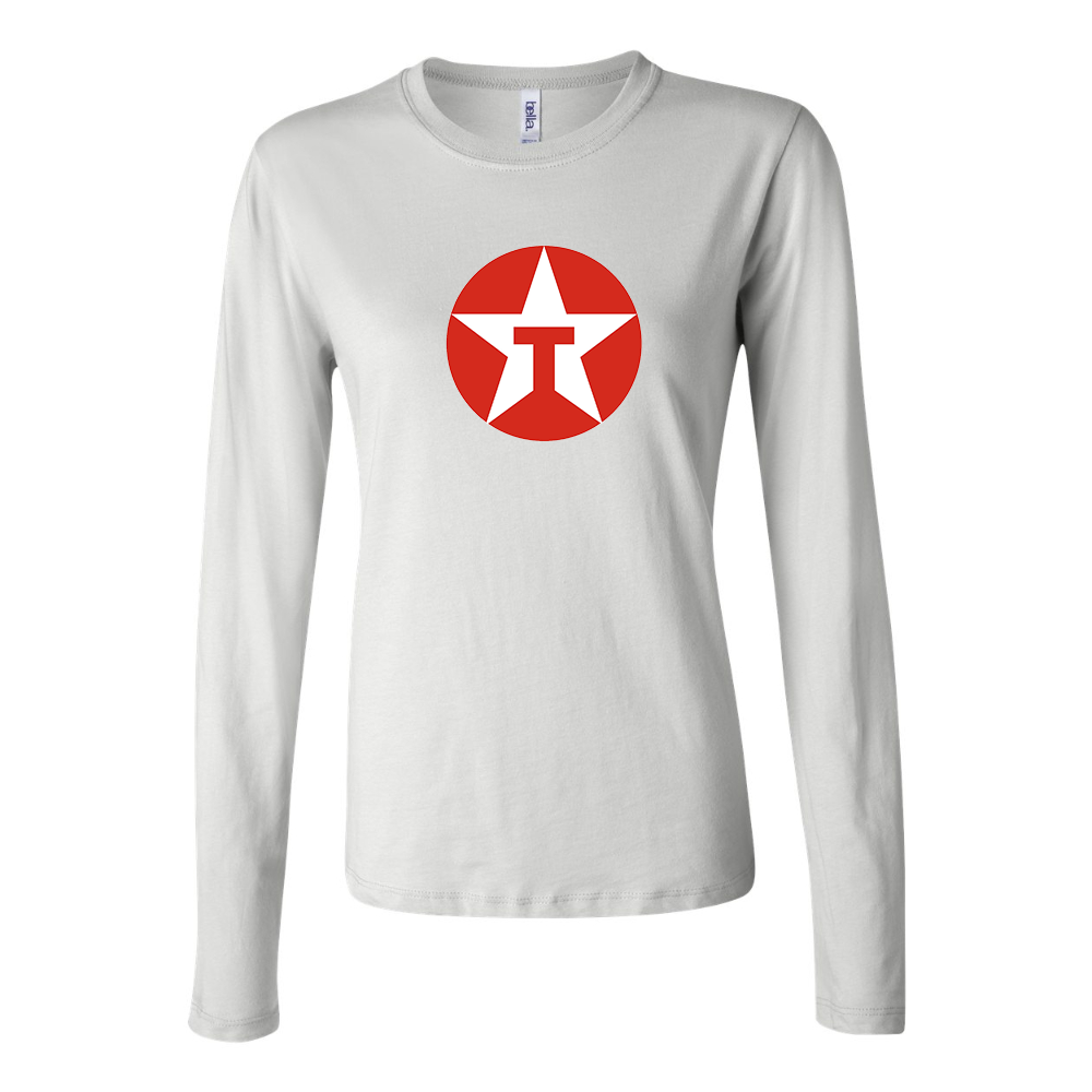 BELLA CANVAS Women’s Texaco Logo Jersey Long Sleeve Tee