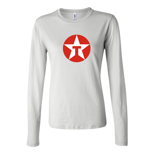 BELLA CANVAS Women’s Texaco Logo Jersey Long Sleeve Tee