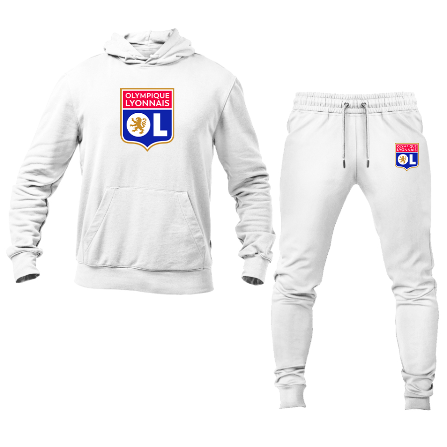 Men's Olympique Lyonnais FC Hoodie Joggers Set