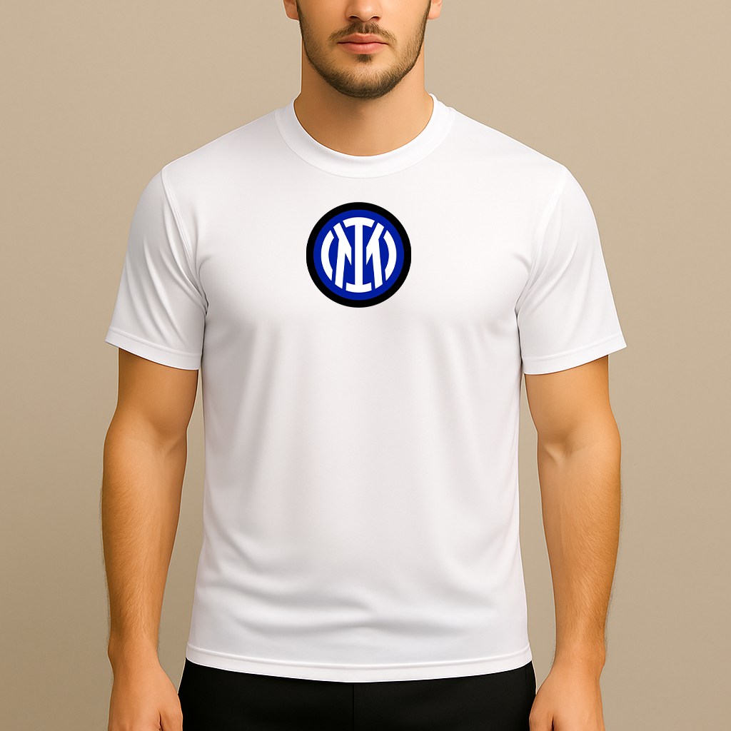 Men's Inter Milan 2025 Soccer Logo Polyester T-Shirt