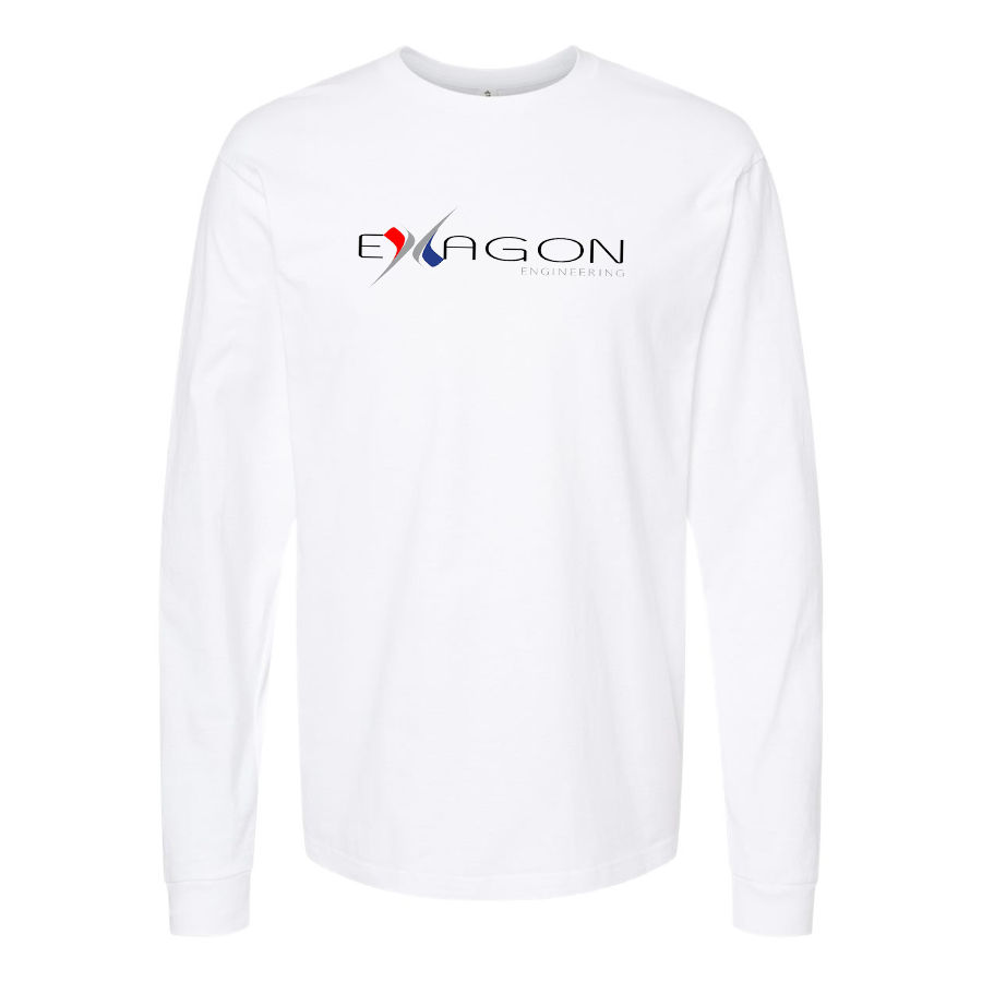 Youth Exagon Engineering Logo Cotton Long Sleeve T-Shirt