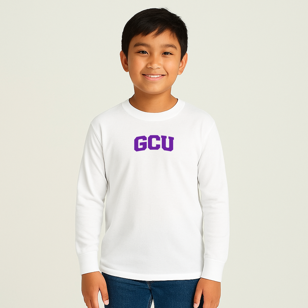 Youth Grand Canyon Antelopes Logo Cotton Long Sleeve T-Shirt
