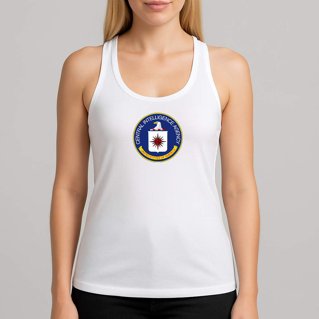 Women's CIA logo Racerback Tank Top