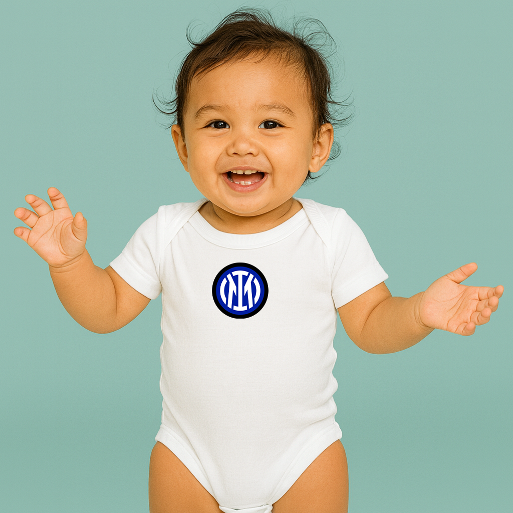 Inter Milan 2025 Soccer Logo Baby Romper Onesie
