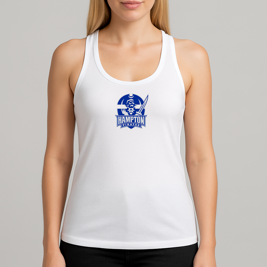 Women's Hampton Pirate Logo Next Level Ideal Racerback Tank