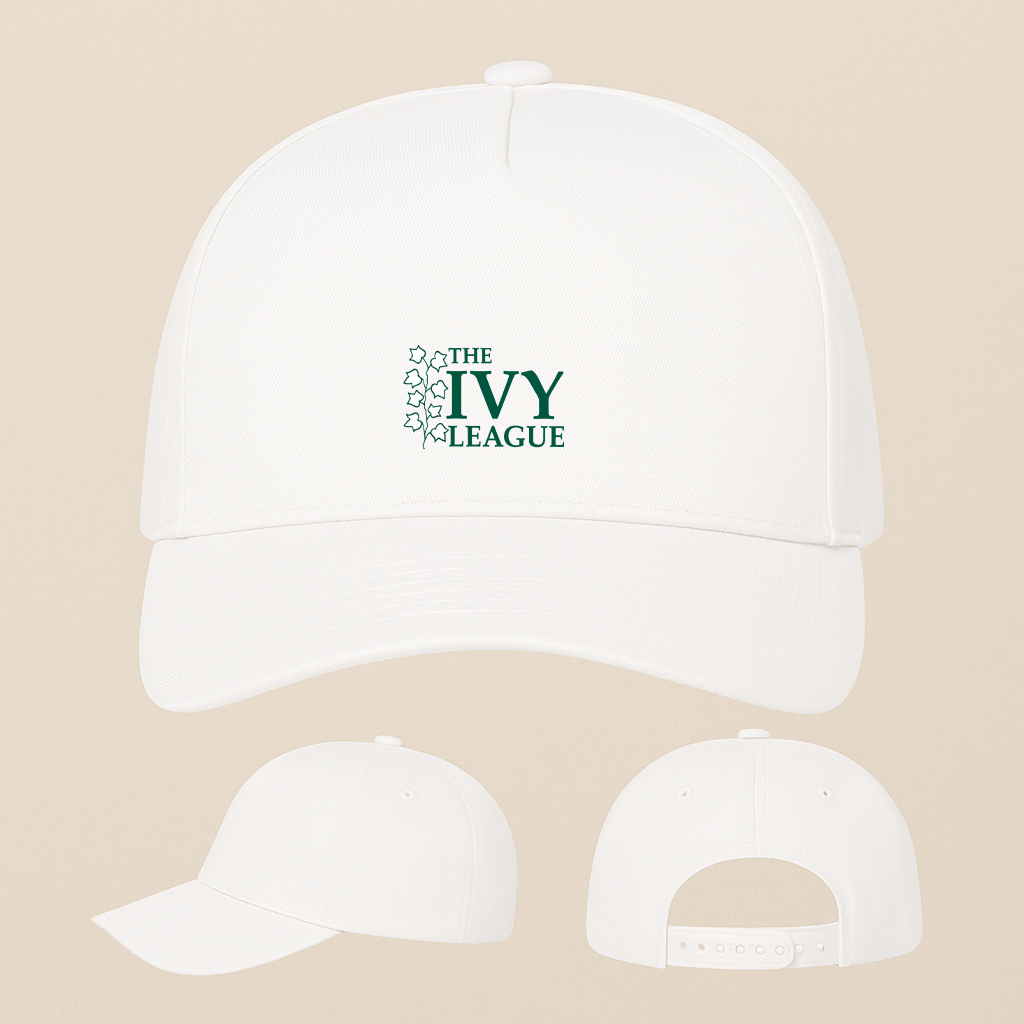 Ivy League Logo Five Panel Twill Snapback Cap
