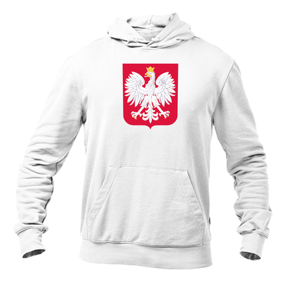 Men's Poland National Soccer Team Pullover Hoodie