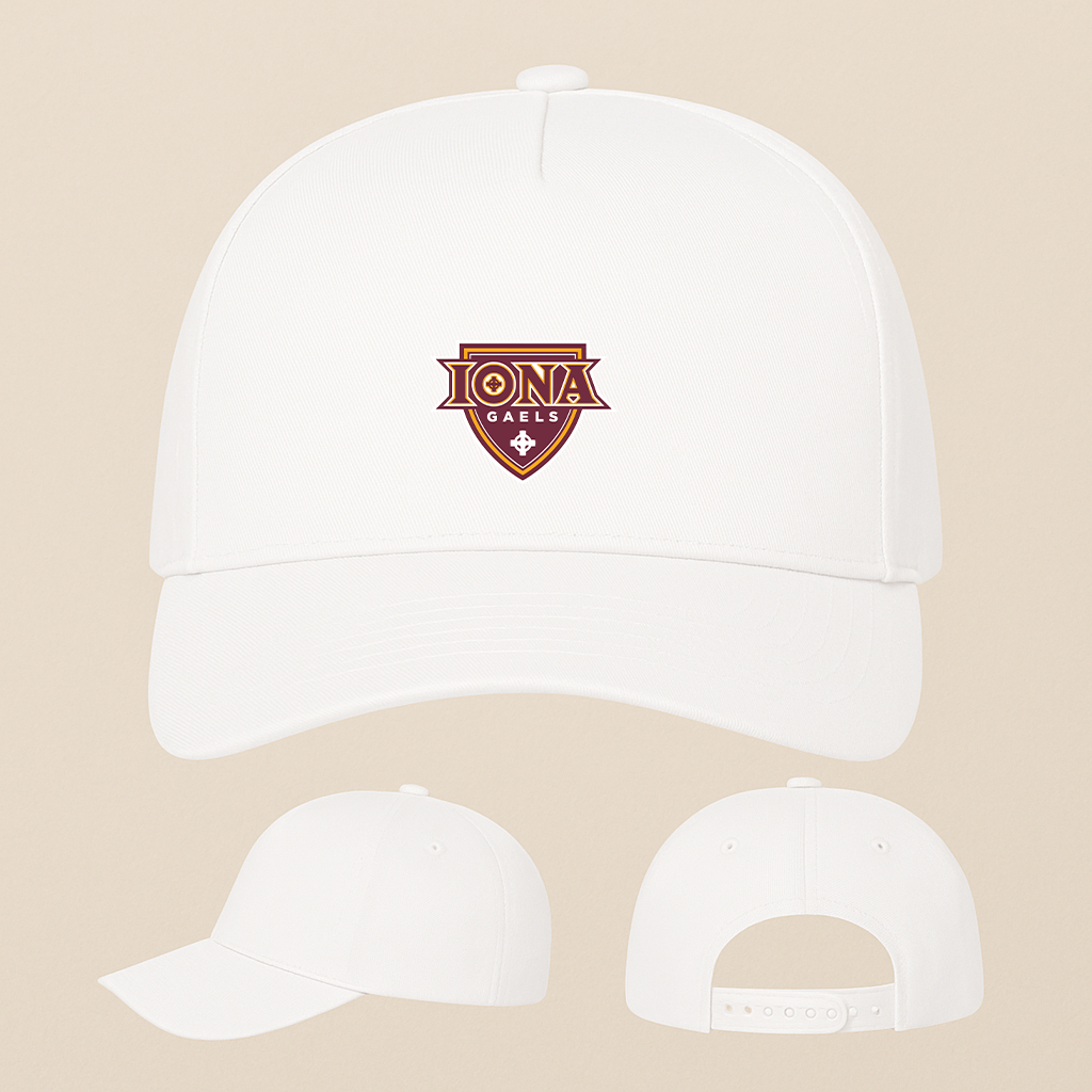 Iona Gaels Logo Five Panel Twill Snapback Cap