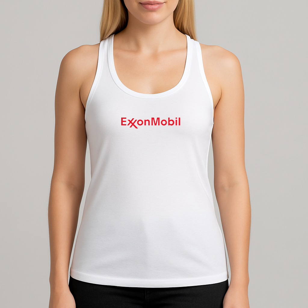 Women's Exxon Mobil Gas Station Racerback Tank Top