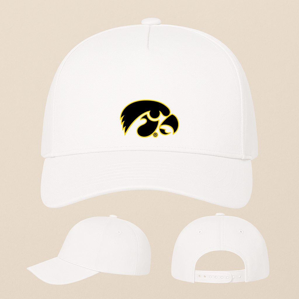 Iowa Hawkeyes Logo Five Panel Twill Snapback Cap