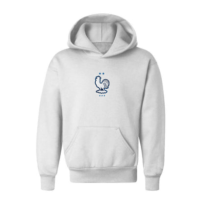 Youth Kids France National Soccer Team  Pullover Hoodie