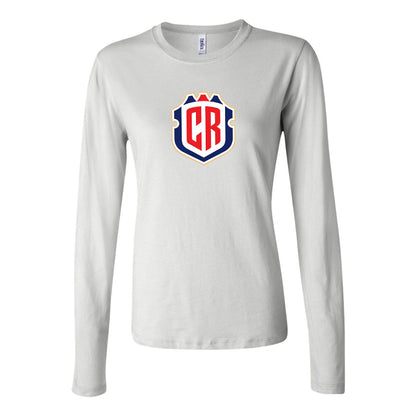 Women's Costa Rica National Soccer Team Long Sleeve T-Shirt