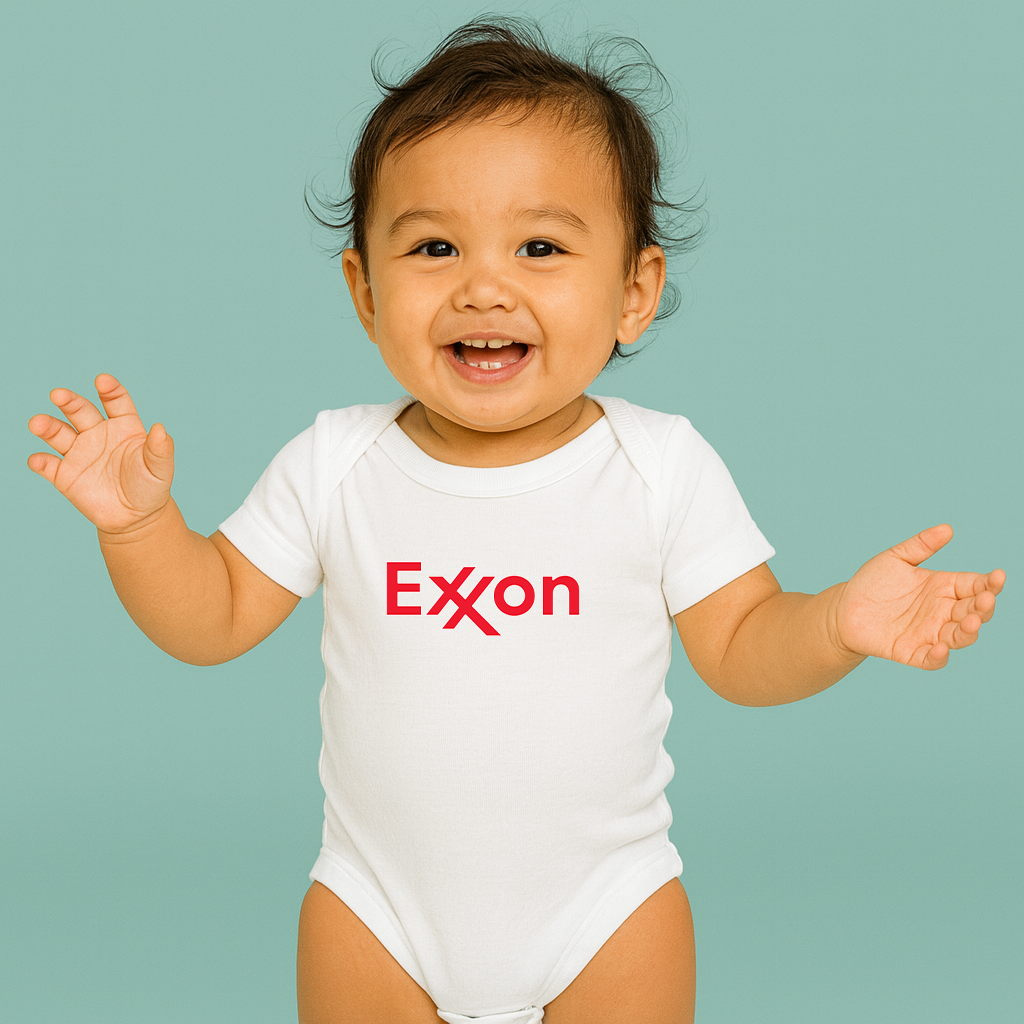 Exxon Gas Station Baby Romper Onesie