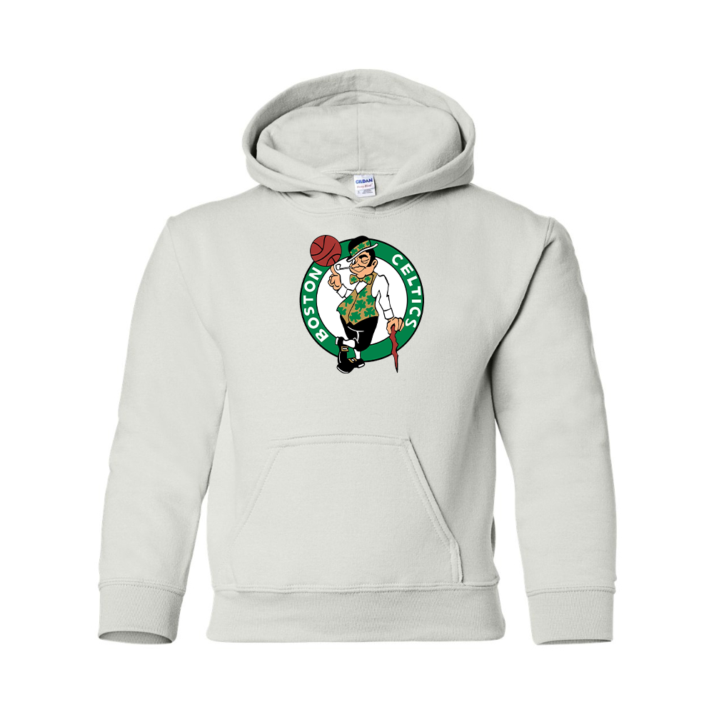 Youth Boston Celtics Logo Gildan Heavy Blend  Hooded Sweatshirt