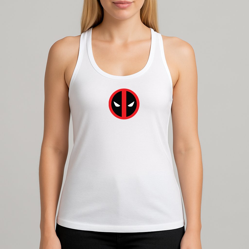 Women's Deadpool Marvel Superhero Racerback Tank Top