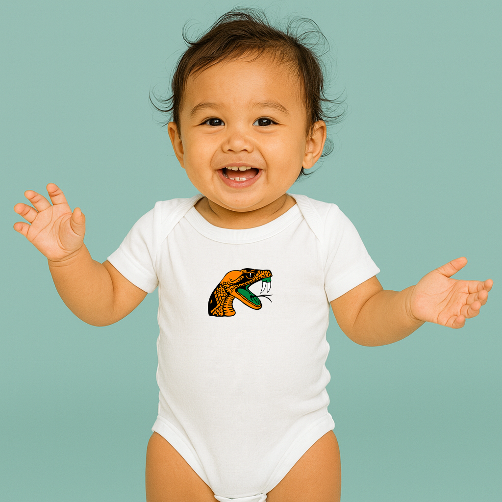 Florida AM Rattlers Logo Baby Romper Onesie