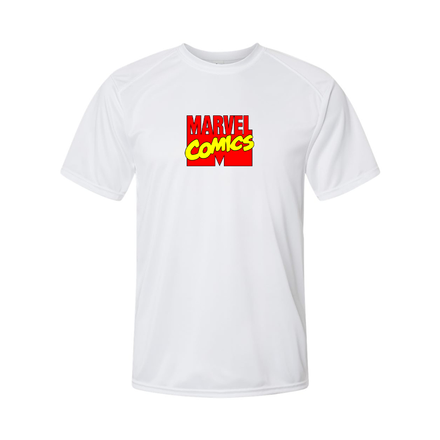 Men's Marvel Comics Logo Polyester T-Shirt