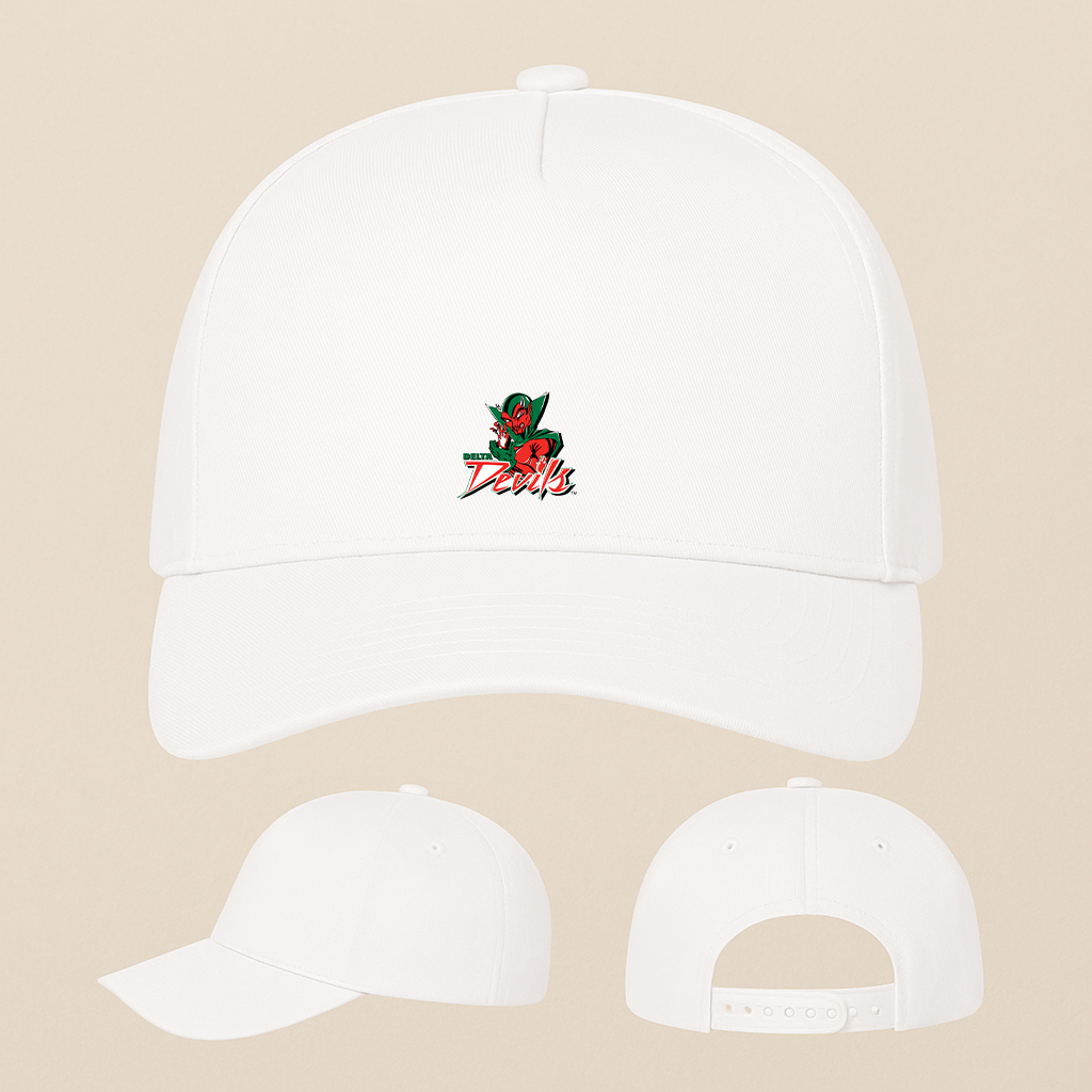 George MVSU Delta Devils Logo Five Panel Twill Snapback Cap