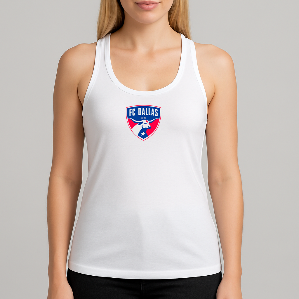 Women's FC Dallas Soccer Logo Next Level Ideal Racerback Tank