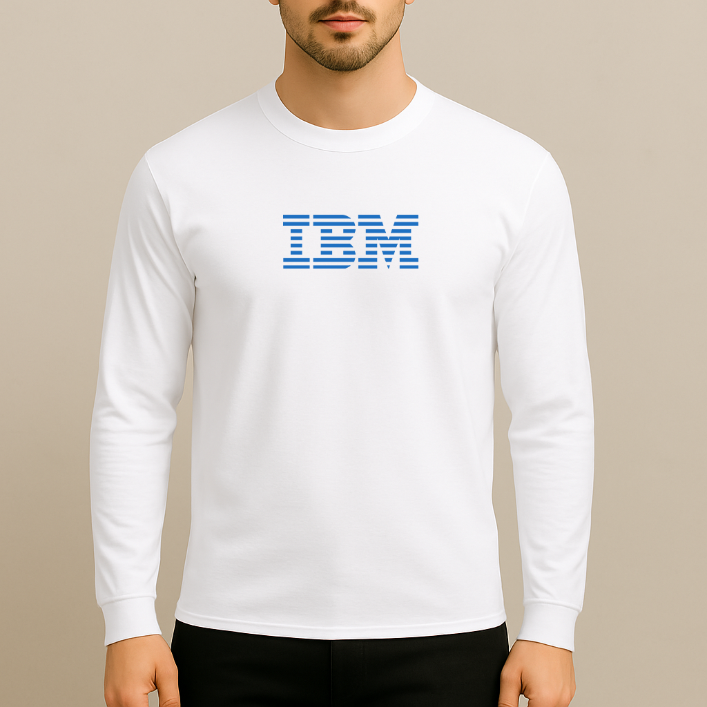Men's IBM Logo Long Sleeve T-Shirt