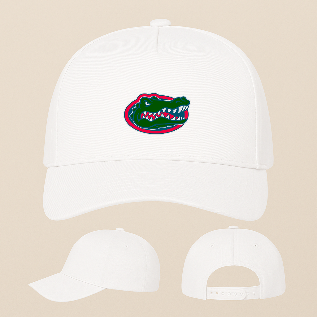 Florida Gators Logo Five Panel Twill Snapback Cap