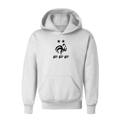 Youth Kids France Soccer Pullover Hoodie