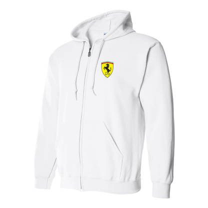 Men’s Ferrari Motorsport Car Zipper Hoodie