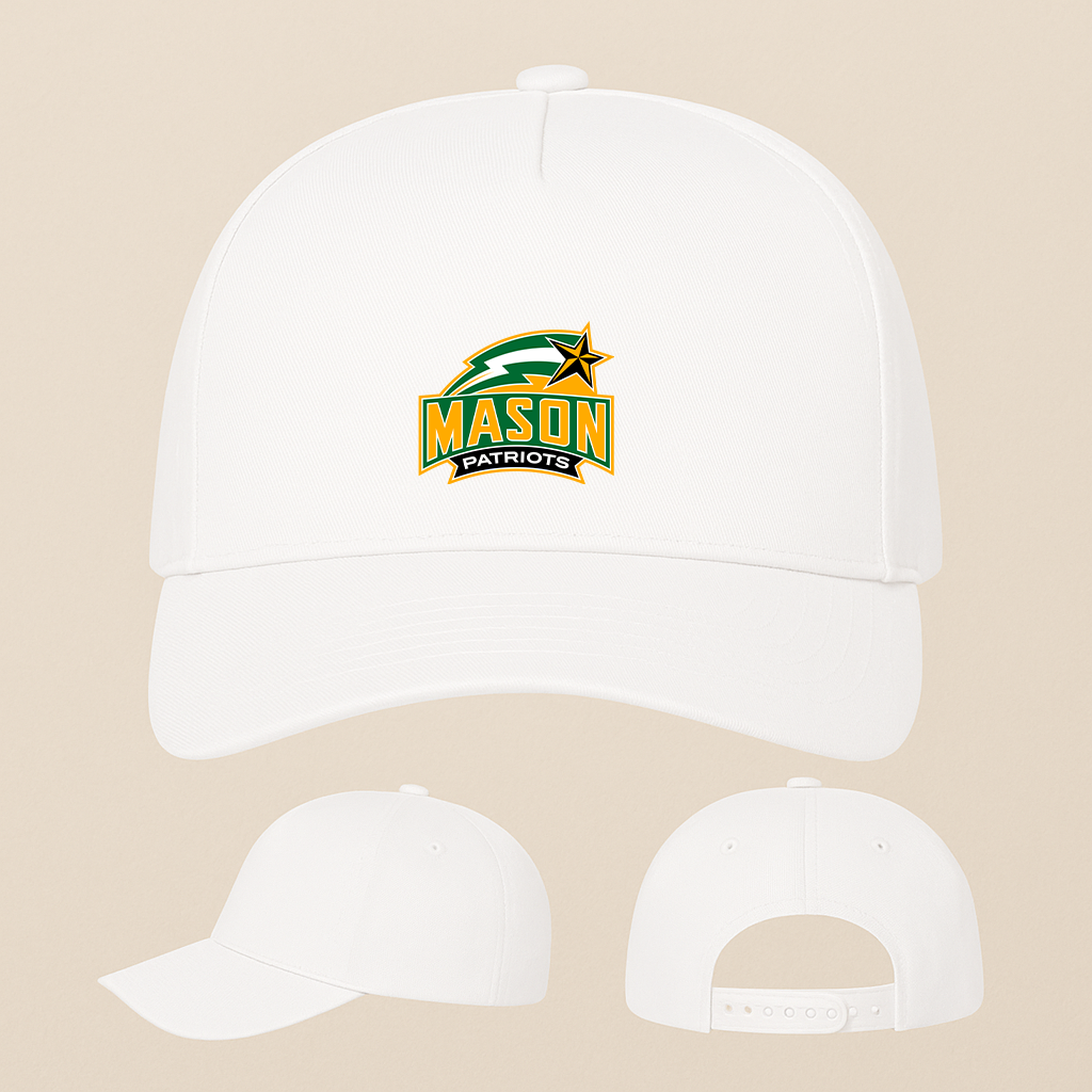 George Mason Patriots Logo Five Panel Twill Snapback Cap