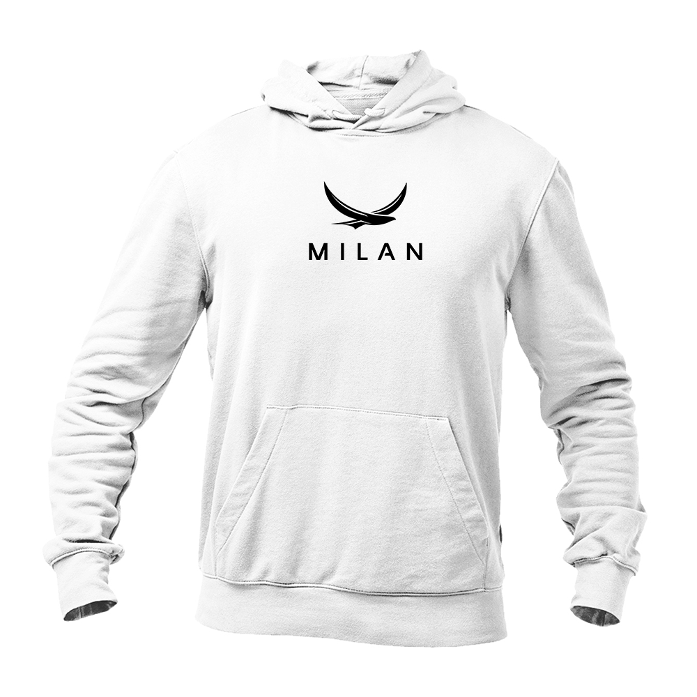Men's Milan Red Logo Pullover Hoodie