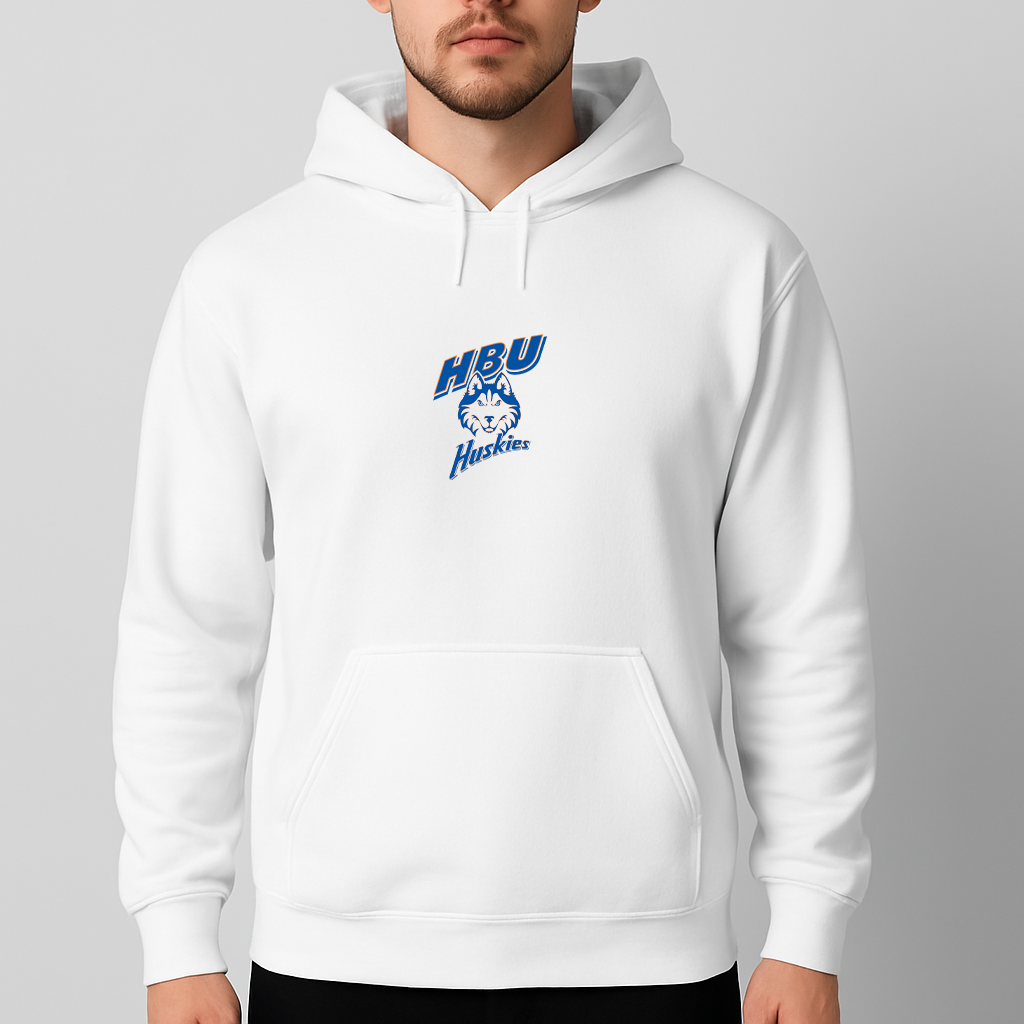 Men's Houston Baptist Huskies Logo Pullover Hoodie