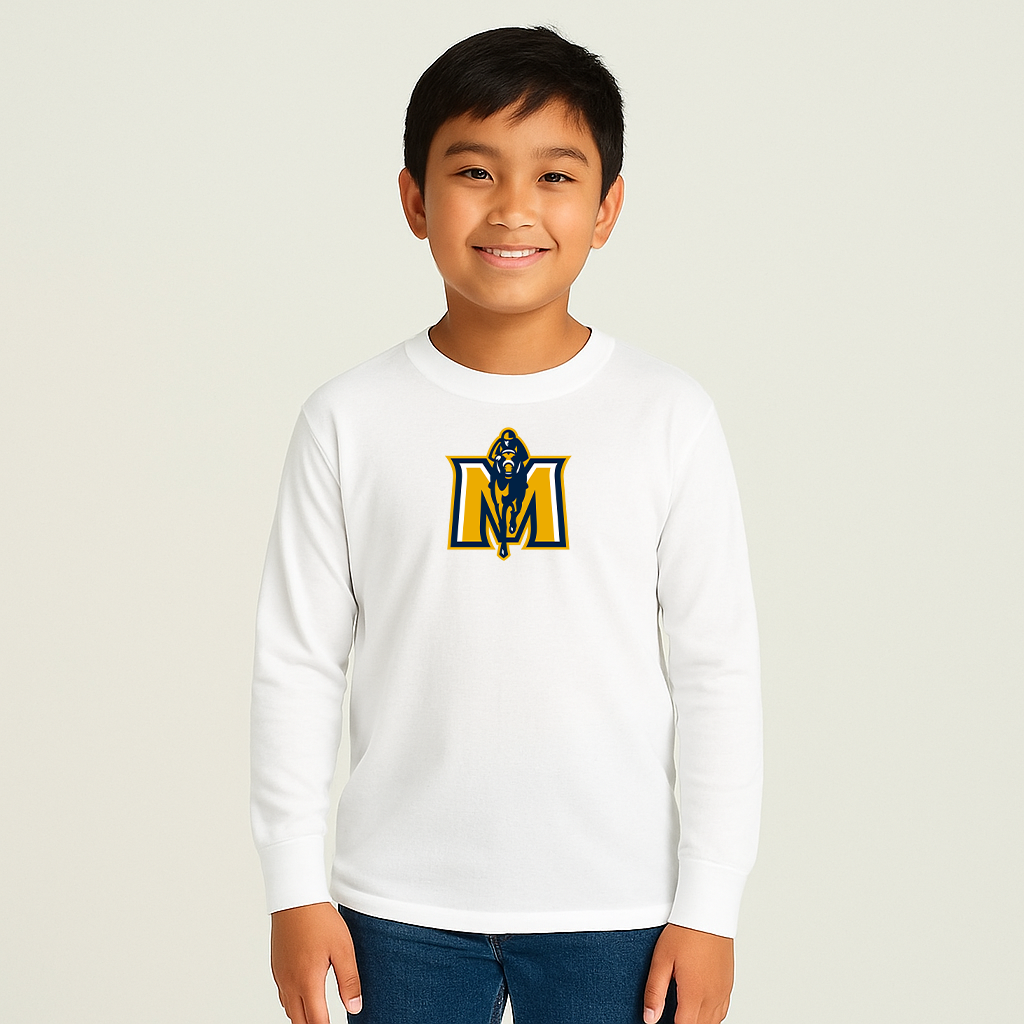 Youth Murray State Racers Logo Cotton Long Sleeve T-Shirt