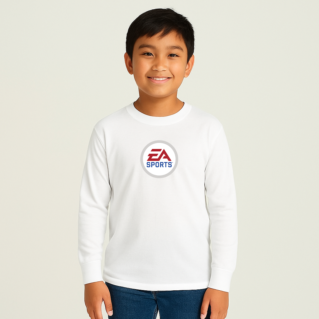 Youth EA SPORTS Logo Cotton Long Sleeve T-Shirt