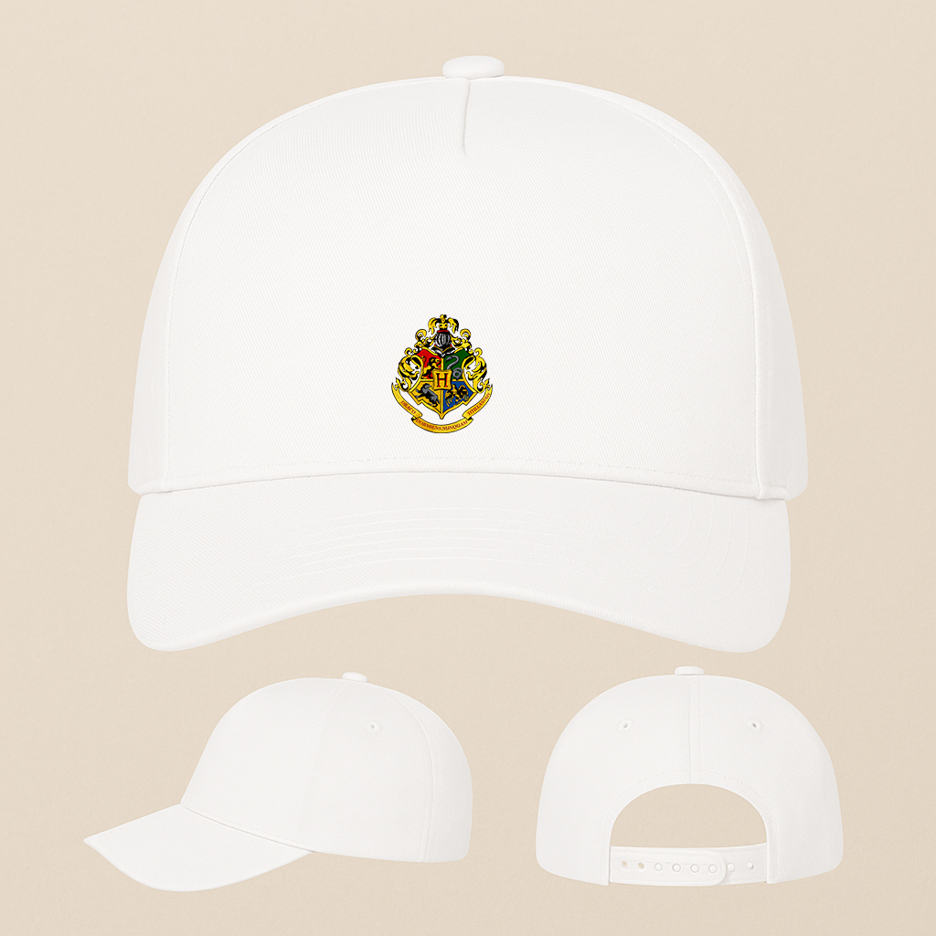 Hogwarts Emblem Harry Potter Movie Five Panel Twill Snapback Cap