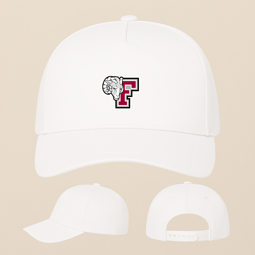 Fordham Rams Logo Five Panel Twill Snapback Cap