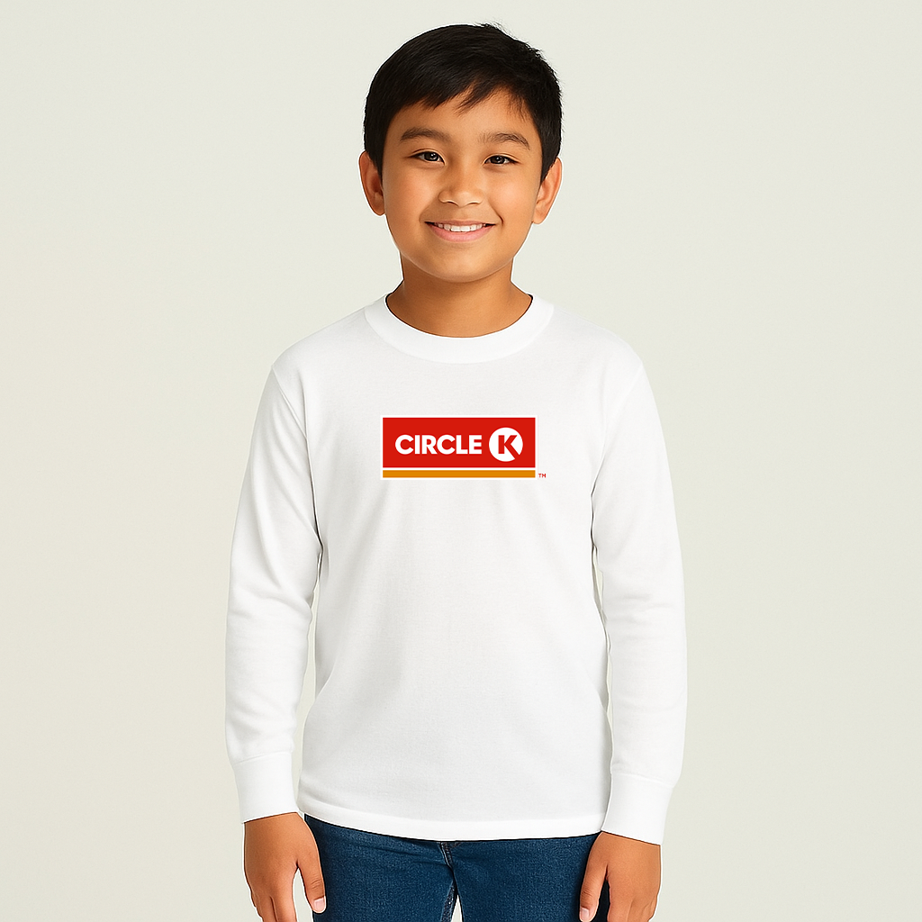 Youth Kids Circle K Gas Station Long Sleeve T-Shirt