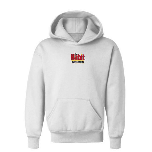 Youth The Habit Burger Grill Logo Pullover Hoodie