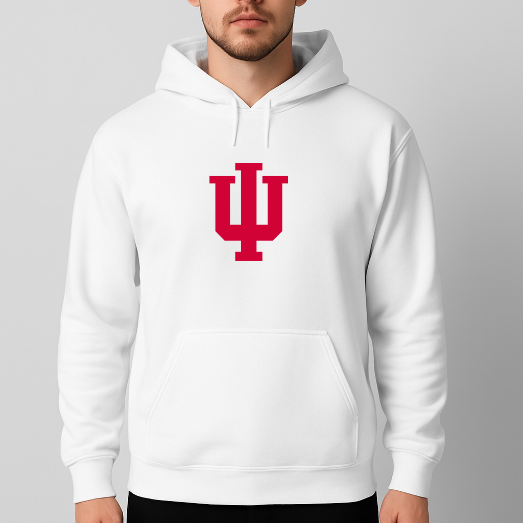 Men's Indiana Hoosiers Logo Pullover Hoodie