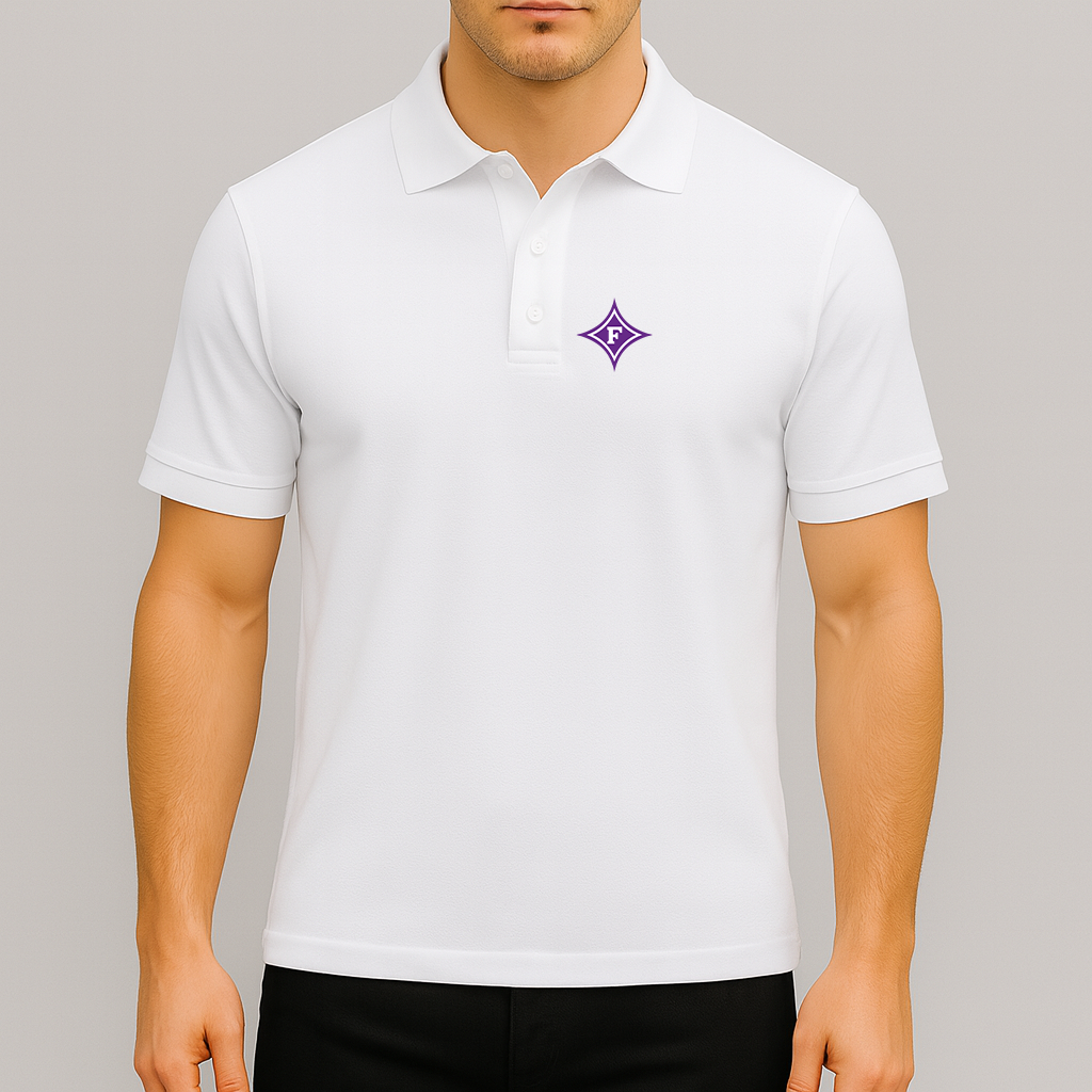 Men's Furman Paladins Logo Dry Blend Polo