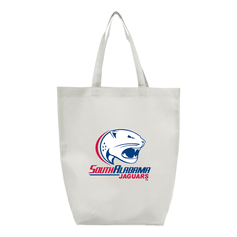 South Alabama Jaguars Logo Q-Tees Non-Woven Gusset Bottom Tote