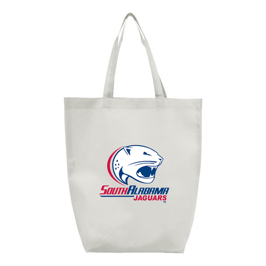 South Alabama Jaguars Logo Q-Tees Non-Woven Gusset Bottom Tote